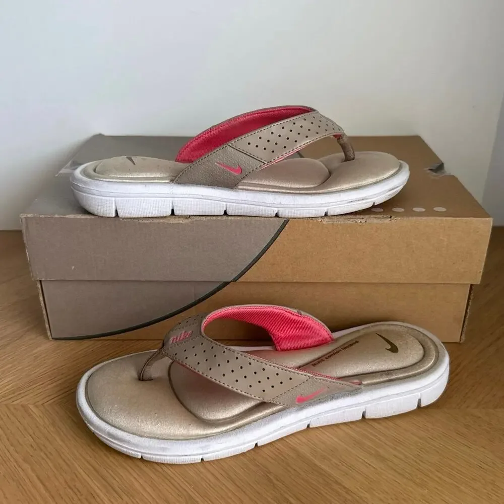 Nike Ultra Comfort Footbed Women Slides Flip Flops- SZ 8